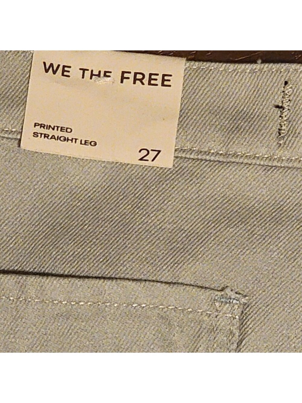 Free People Tinsley Printed Jeans 90s Y2K Seashore Nautical Fisherman Womens 27 - Picture 8 of 9